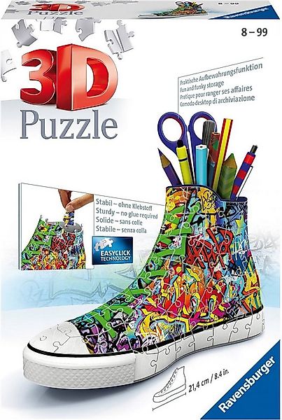 Ravensburger 3D-Puzzle Sneaker Graffiti Style, 108 Puzzleteile, Made in Eur günstig online kaufen