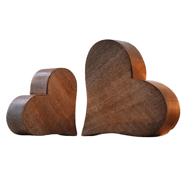 Home-trends24.de Dekoobjekt Herz Mango Holz Deko Herzen Love Figur Mutterta günstig online kaufen