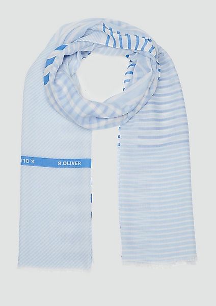 s.Oliver Schal Tuch, Lässiger Schal mit feinem Streifenmuster günstig online kaufen