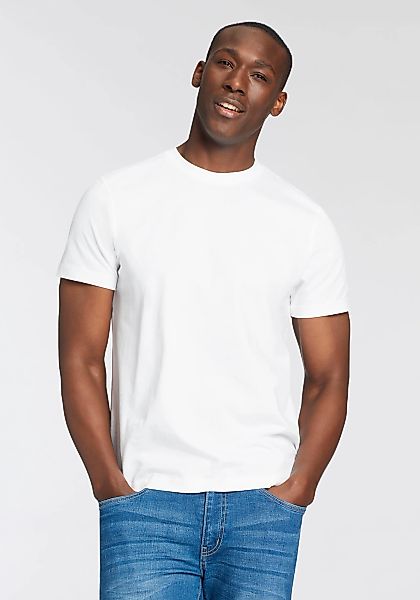 Mans World T-Shirt "neue Farben", (3er-Pack), Kurzarm, unifarben, Rundhals, günstig online kaufen