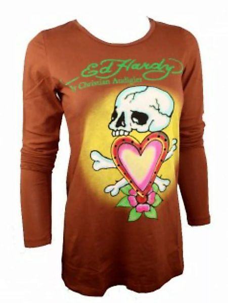 Ed Hardy Damen Langarm Shirt Skull&Love günstig online kaufen