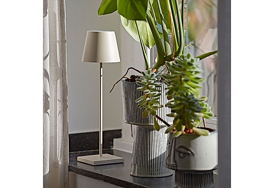 SIGOR LED Tischleuchte Akku-Tischleuchte dünenbeige, Dimmbar, LED fest inte günstig online kaufen