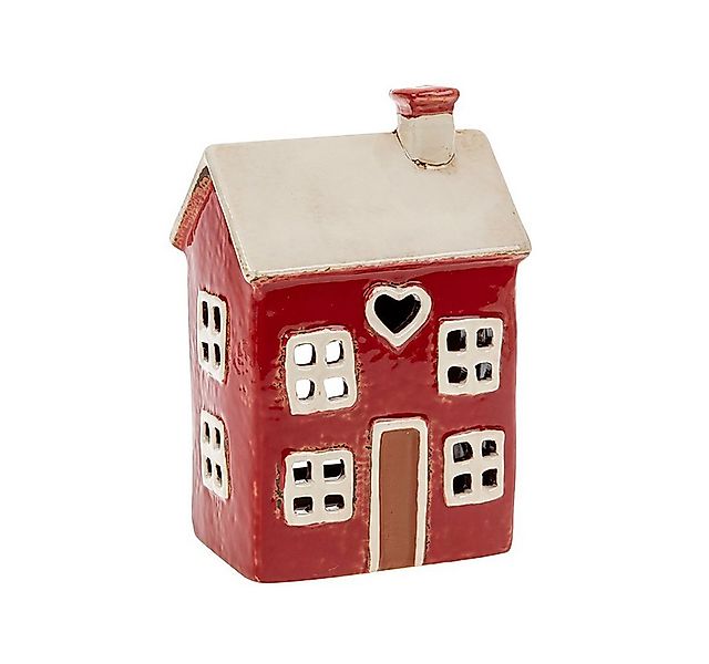 Teelichthalter Village Pottery Teelichthalter, Haus mit Herzfenster, Handar günstig online kaufen