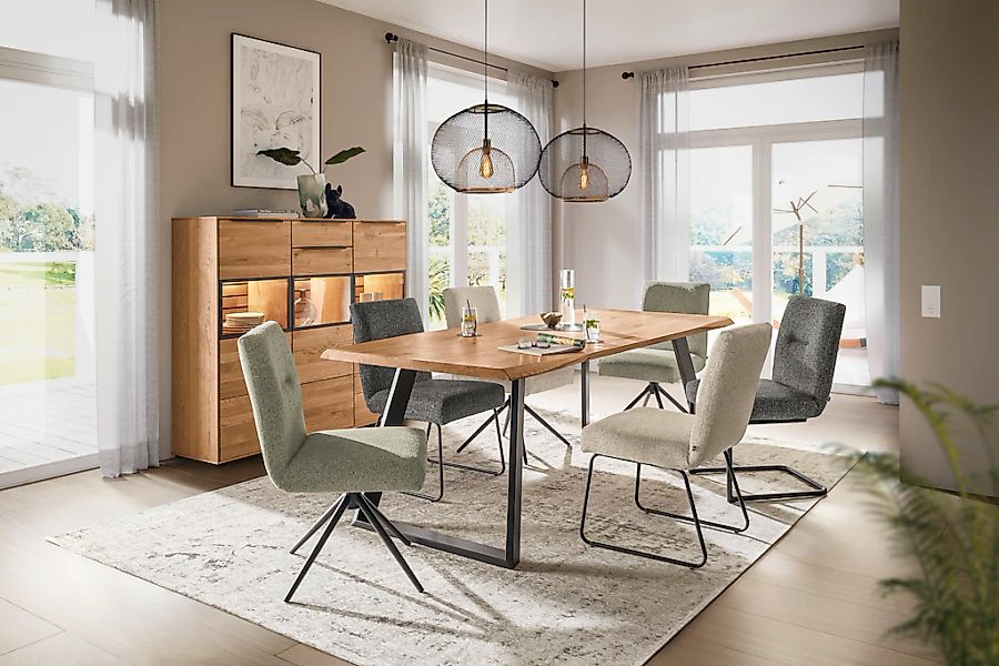 set one by Musterring Esszimmerstuhl "Tracy" () 2er-Set, Freischwingergeste günstig online kaufen