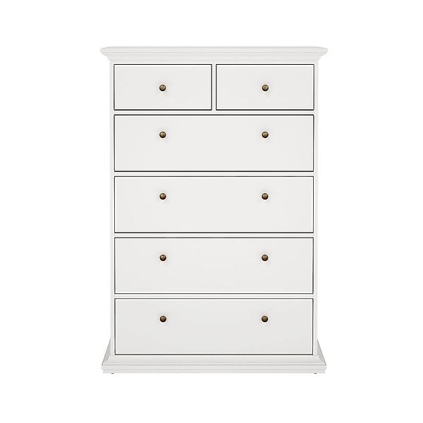 ebuy24 Venedig Kommode 6 Schubladen Weiss günstig online kaufen