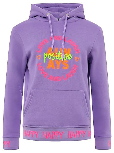 Zwillingsherz Hoodie "Always Positive" Kapuze, Stickerei, günstig online kaufen