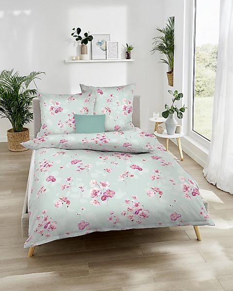 Kaeppel Bettwäsche "Delicate Poppies" 2 Stk. tlg. Mit Blumen günstig online kaufen