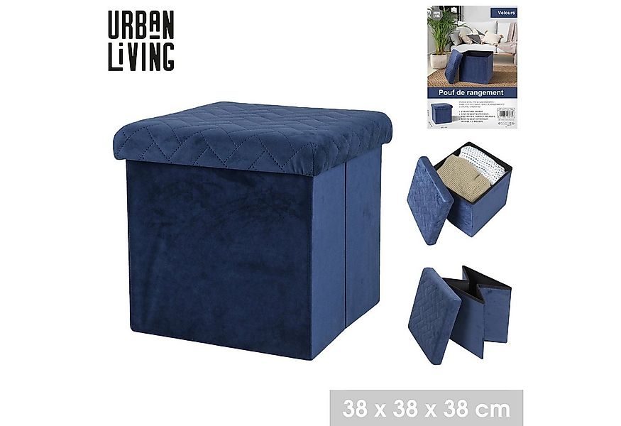 Urban Living Sitzhocker Ottomane faltbar Sitzwürfel Aufbewahrungsbox, hoher günstig online kaufen