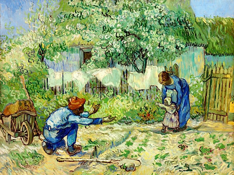 Poster / Leinwandbild - Vincent Van Gogh: Erste Schritte günstig online kaufen