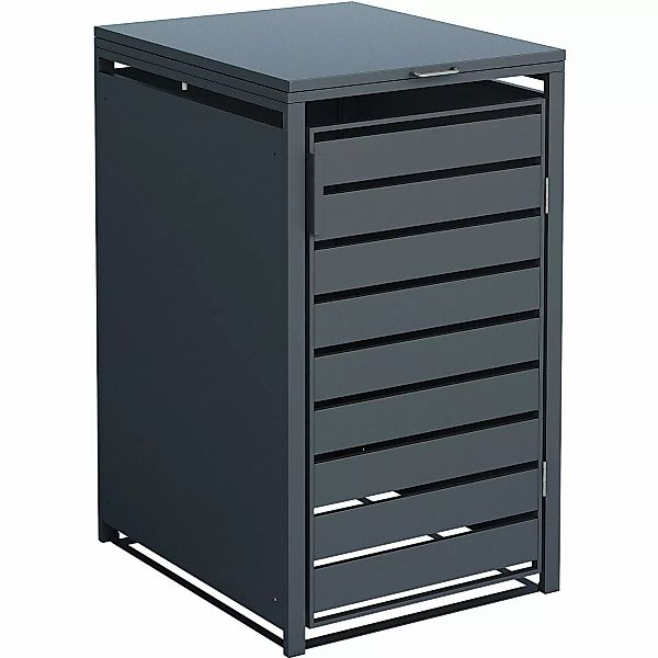 Westmann Mülltonnenbox Kubus Metall 1er Box 240 l Anthrazit 116 x 68 x 80 c günstig online kaufen