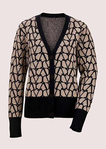 MADELEINE Strickjacke "Strickjacke Langarm Jacquard-Cardigan mit Kaschmir" günstig online kaufen