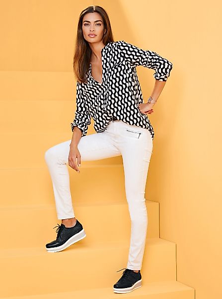 heine Klassische Bluse Druckbluse günstig online kaufen