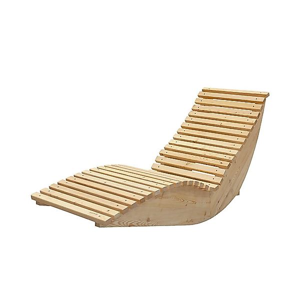 HOME DELUXE Gartenliege Wellenholzliege WOLGA - günstig online kaufen