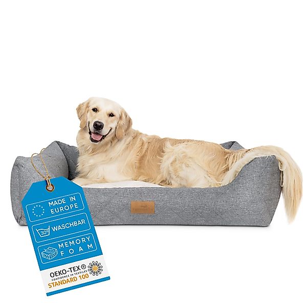 Freudentier Hundekorb Orthopädisches Hundebett mit edler günstig online kaufen