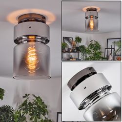 hofstein Deckenleuchte 1-flammige Deckenlampe aus Metall/Glas günstig online kaufen