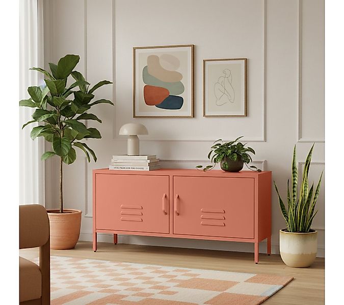 skølm Lowboard Atria aus Metall (Terrakotta), Metallkommode mit 4 Fächern & günstig online kaufen