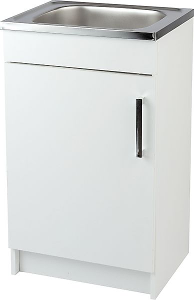 STAMAR Spülenschrank Küchenschrank 50cm Weiß Spüle günstig online kaufen