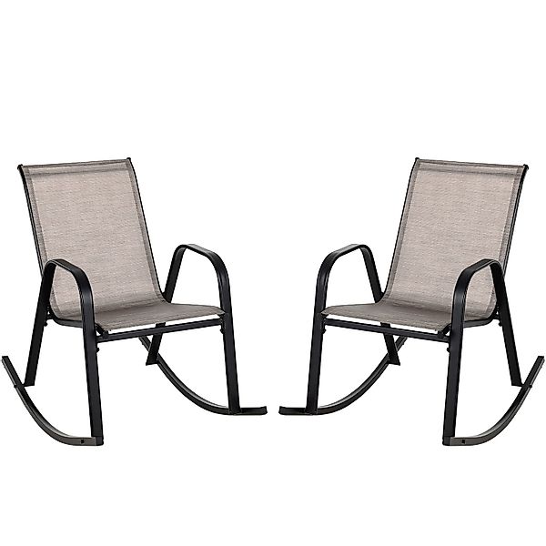 COSTWAY Gartenstuhl 2er Set Schaukelstuhl (2 günstig online kaufen