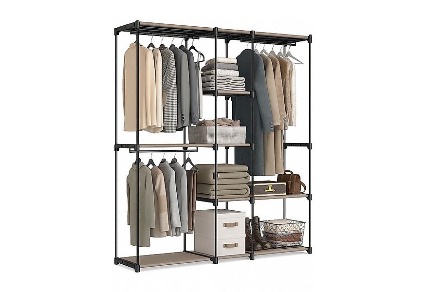 relaxdays Standregal Offene Garderobe, braun günstig online kaufen