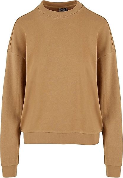 URBAN CLASSICS Sweater Urban Classics Damen Ladies Oversized Light Terry Cr günstig online kaufen