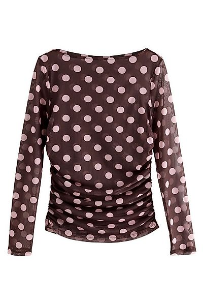 Next Langarmshirt Kew Collection Langarmoberteil mit Mesh und Print (1-tlg) günstig online kaufen