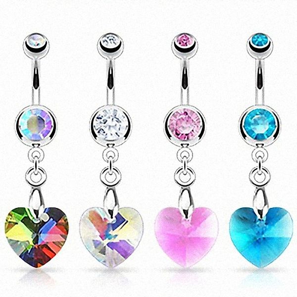 Taffstyle Bauchnabelpiercing Bauch Piercing Chirurgenstahl Kristall günstig online kaufen