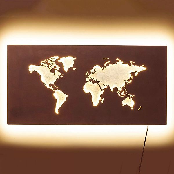 KARE Map LED-Wandleuchte mit Kabel und Stecker günstig online kaufen