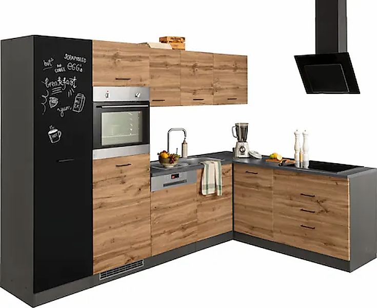 KOCHSTATION Winkelküche "KS-Trier", ohne E-Geräte, Stellbreite 280/190 cm günstig online kaufen