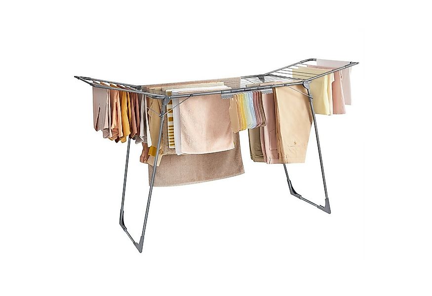 SONGMICS Wäscheständer Standtrockner, mit Sockenhalter, Metall, für Kleidun günstig online kaufen