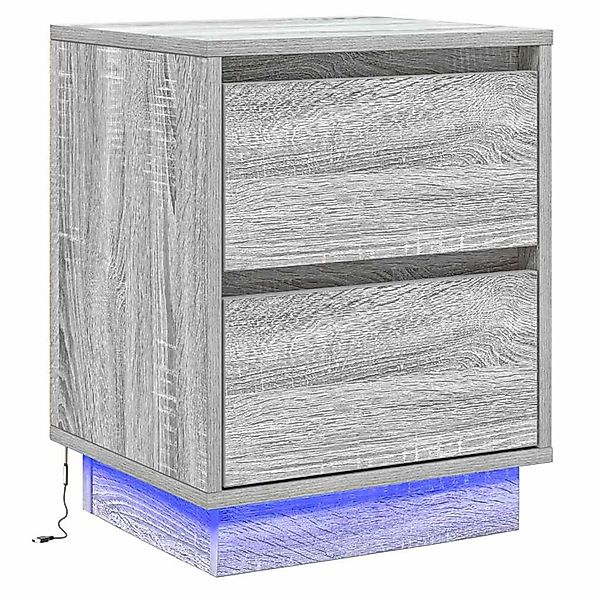 vidaXL Nachttisch mit Schubladen Grau 39 x 34,5 x 50 cm Holzwerkstoff 86962 günstig online kaufen