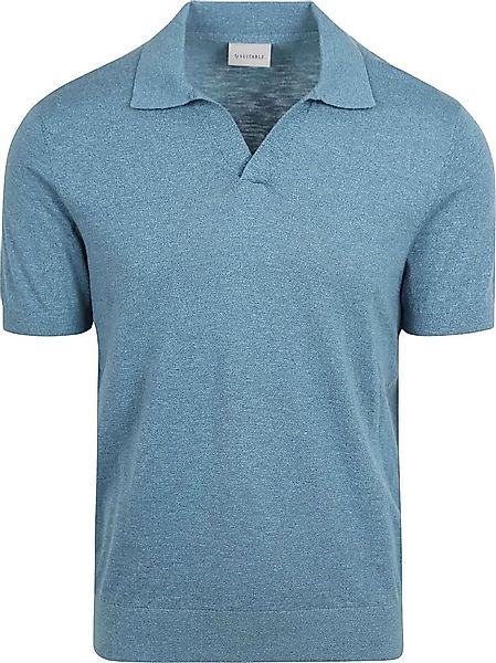 Suitable Poloshirt Riva Leinen Petrol - Größe L günstig online kaufen