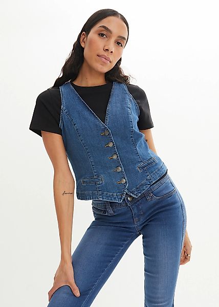 bonprix Jeansweste "Stretch-Jeansweste" Stretch-Jeansweste günstig online kaufen