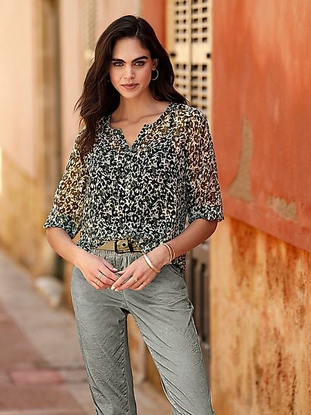 heine Klassische Bluse Druckbluse . günstig online kaufen