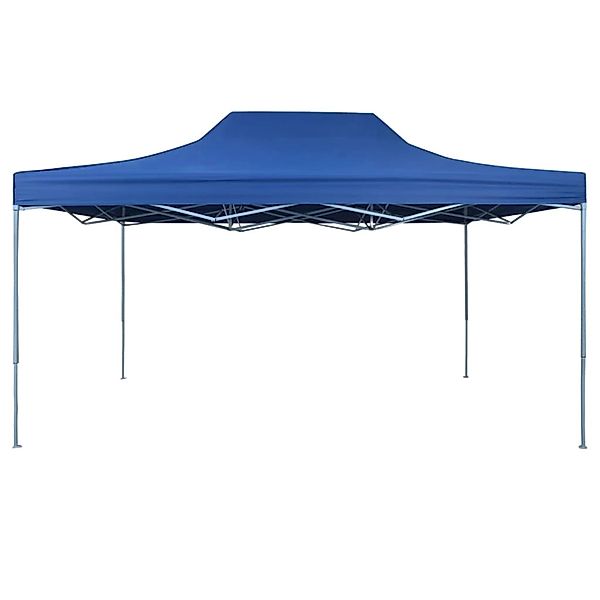 Profi-partyzelt Faltbar 3×4 M Stahl Blau günstig online kaufen