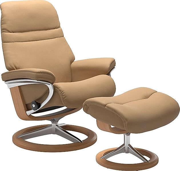 Stressless Relaxsessel "Sunrise" Set, Relaxsessel mit Hocker, mit Signature günstig online kaufen