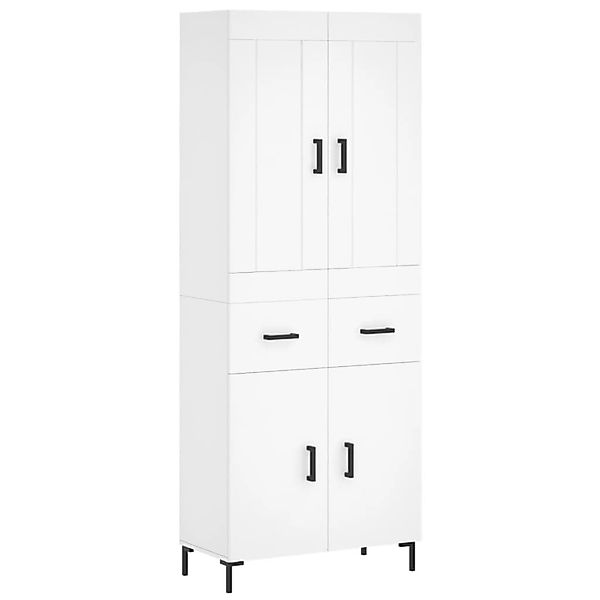 vidaXL Highboard Weiß 69,5x34x180 cm Holzwerkstoff 3199873 günstig online kaufen