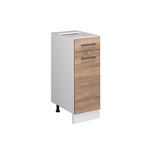 Vicco Unterschrank R-Line, Sonoma/Weiß, 30 cm ohne Arbeitsplatte günstig online kaufen