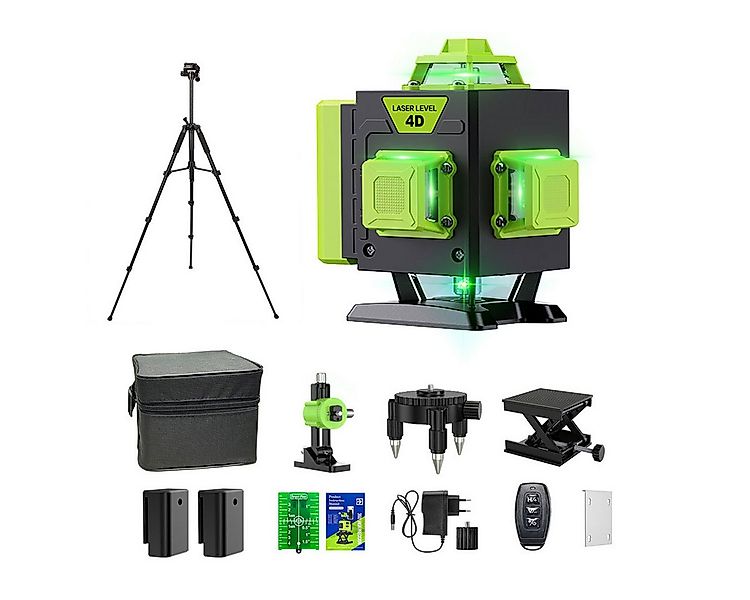 AeroAxis Wasserwaage Kreuzlinienlaser 4D, 16 Linien, 360° Grün, Selbstnivel günstig online kaufen
