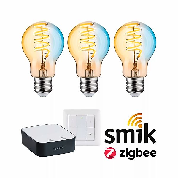 Paulmann "Preisattraktives Starterset Zigbee 3.0 LED Birne Filament E27 Tun günstig online kaufen