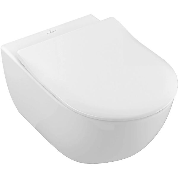 Villeroy & Boch Wand-WC-Set Subway 2.0 Tiefspüler Spülrandlos Weiß günstig online kaufen