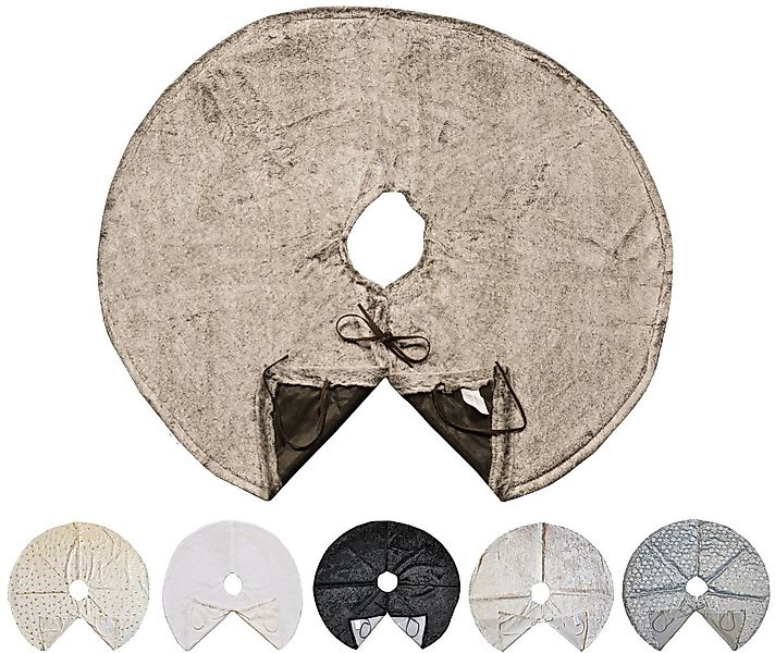 JACK Weihnachtsbaumdecke Kuschlige Christbaumdecke Rund Ø 90cm Weihnachtsba günstig online kaufen