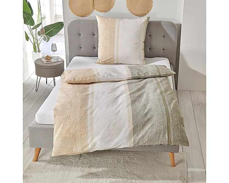 TRAUMSCHLAF Bettwäsche Stuttgart, Seersucker, 2 teilig, Moderne Längsstreif günstig online kaufen