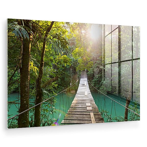 MuchoWow Acrylglasbild Dschungel - Wasser - günstig online kaufen