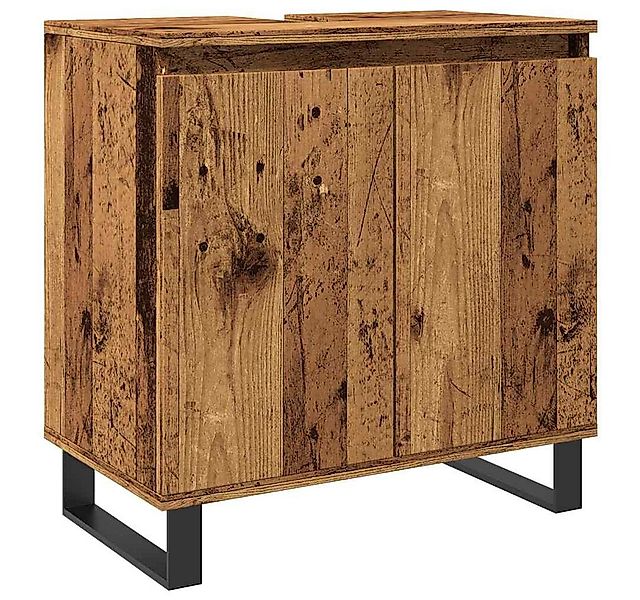 vidaXL Badezimmer-Set Badschrank Altholz-Optik 58x33x60 cm Holzwerkstoff, ( günstig online kaufen