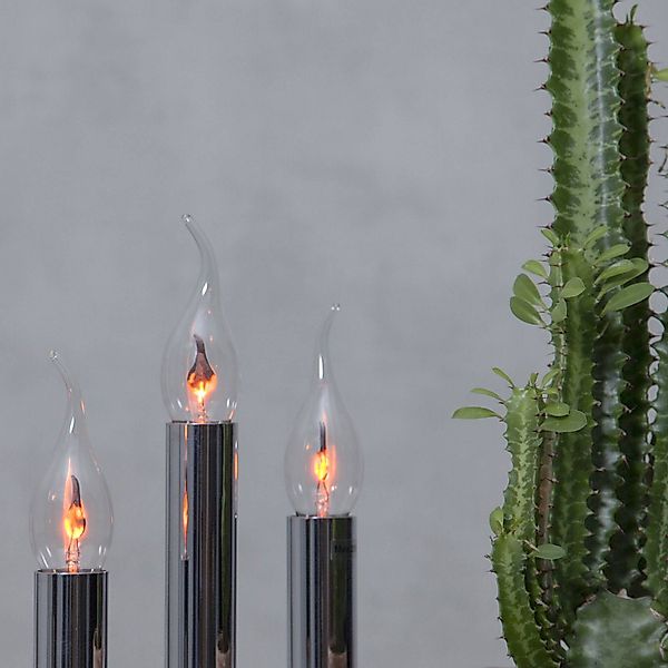 STAR TRADING Sockelleuchten Flicker-Kerze, E14, Windstoßform 3 W 230V günstig online kaufen
