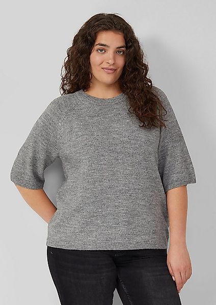 s.Oliver Kurzarmpullover Strickpullover Kurzarmpullover aus Alpakamix günstig online kaufen