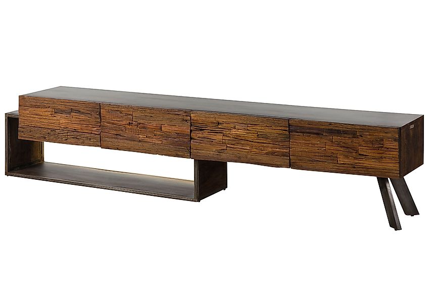 Massivmoebel24 Lowboard (Akazie / Altholz 240x40x50 günstig online kaufen