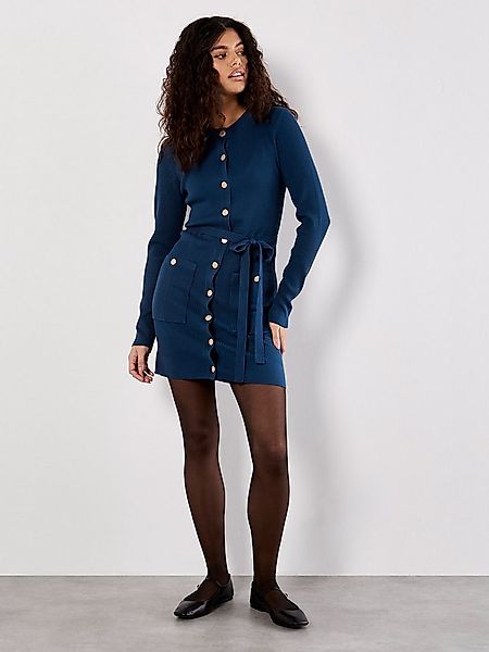 Apricot Strickkleid Minikleid (2-tlg., 2-teilig) mit auffälliger Knopfleist günstig online kaufen