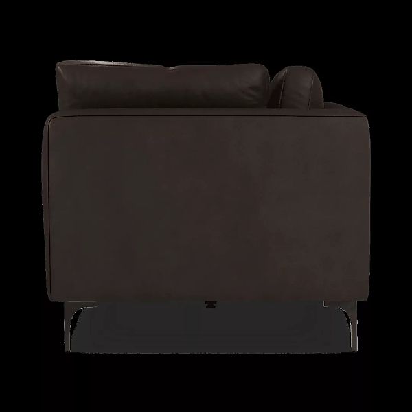 Monterosso 3-Sitzer Sofa, Leder in Dunkelbraun und Schwarz - MADE.com günstig online kaufen