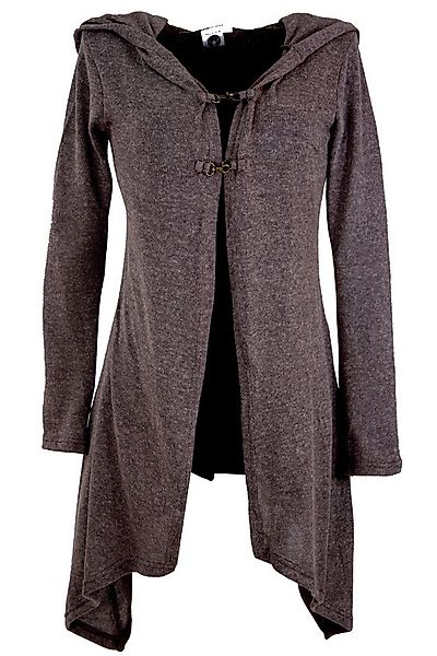 Guru-Shop Langjacke Lange Strickjacke, Strickmantel mit weiter.. günstig online kaufen